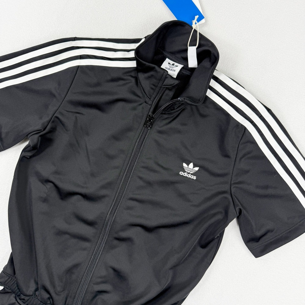 Adidas Kids Firebird Dress Skirt Romper Size M Black White 3-Stripe JD3535 - Picture 7 of 11